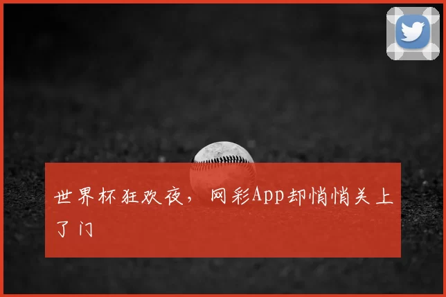 世界杯狂欢夜，网彩App却悄悄关上了门