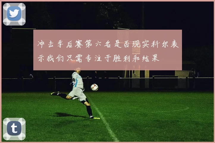 冲击季后赛第六名是否现实科尔表示我们只需专注于胜利和结果